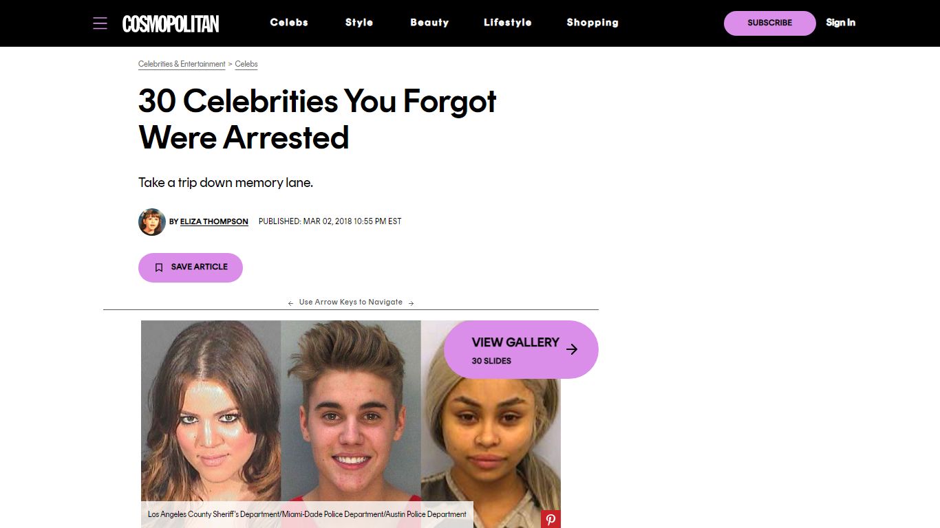 30 Celebrity Mugshot Photos - Celebs With DUIs or Arrest Records